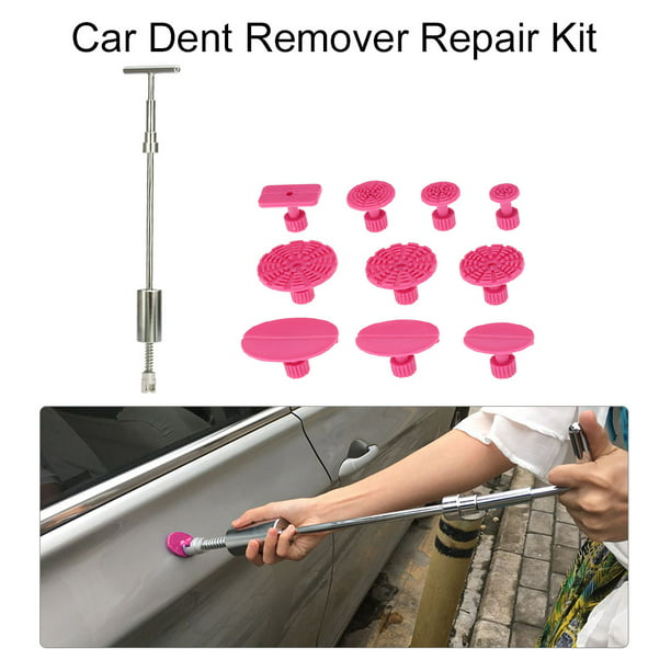 Wener Car Dent Repair Puller Kit T-Bar Tool Special Application Pullers,Jaw Pullers for DIY Automobile Body Hail Damage Removal Puller Sets Silver 